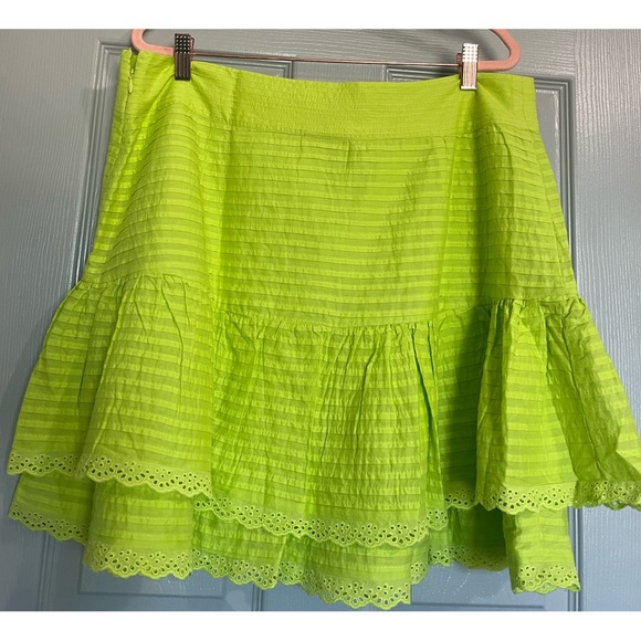 FARM Rio Neon Green Mini Skirt NWT SZ XL - Picture 6 of 15